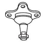 Suporte de esfera superior Mitsubishi MR496792