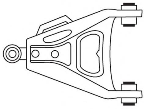 Braço oscilante inferior direito de suspensão dianteira SSW112301 Open Parts
