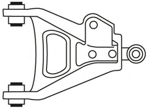 Braço oscilante inferior esquerdo de suspensão dianteira 7700794777 Renault (RVI)