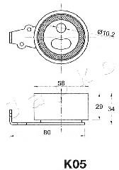 Rolo de reguladora de tensão da correia do mecanismo de distribuição de gás Hyundai/Kia 0K05412700 preço, a partir de 20,43 USD