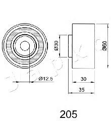 Rolo parasita da correia do mecanismo de distribuição de gás Toyota 1350354010 preço, a partir de 30,23 USD