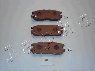 Sapatas do freio traseiras de disco 8970392691 Isuzu