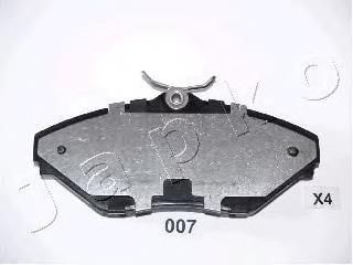Compre PA007AF Japan Parts Sapatas do freio dianteiras de disco