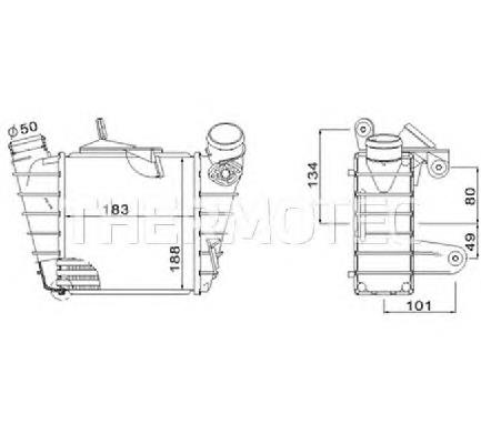 600145804A VAG Radiador de intercooler