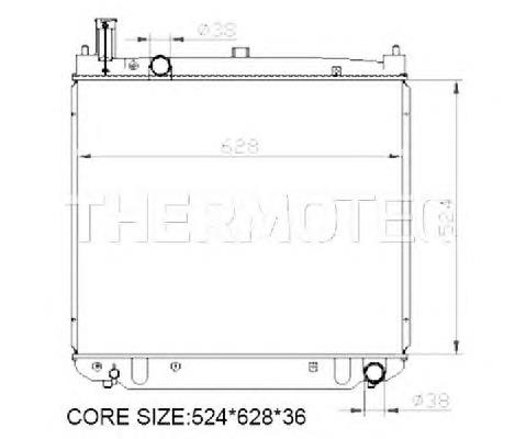 Radiador de esfriamento de motor Toyota 1640030110 preço, a partir de 175,36 USD