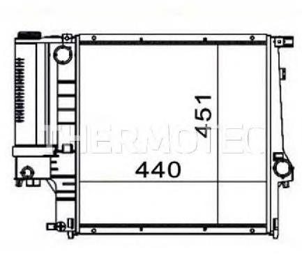 Radiador de esfriamento de motor BMW 17111469176