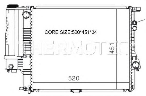 Radiador de esfriamento de motor Thermotec D7B005TT preço, a partir de 104,58 USD