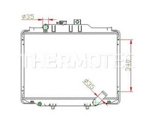 Radiador de esfriamento de motor Thermotec D70505TT preço, a partir de 122,58 USD