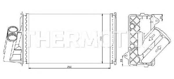Radiador de forno (de aquecedor) Renault (RVI) 7701038542