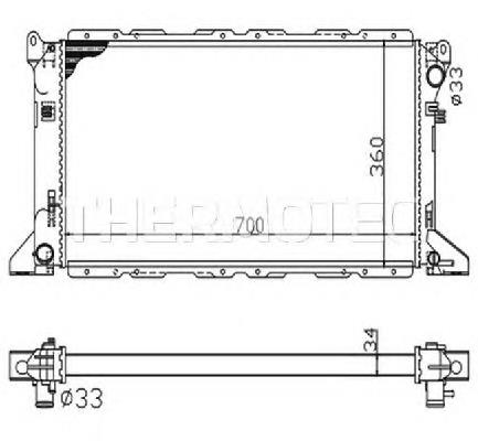 Radiador de esfriamento de motor Thermotec D7G008TT preço, a partir de 100,12 USD
