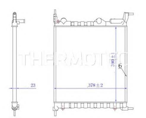 7700784040 Renault (RVI) Radiador de esfriamento de motor