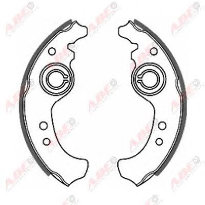 71738375 Fiat/Alfa/Lancia Sapatas do freio traseiras de tambor
