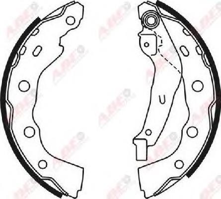 Compre MR465094 Mitsubishi Sapatas do freio traseiras de tambor