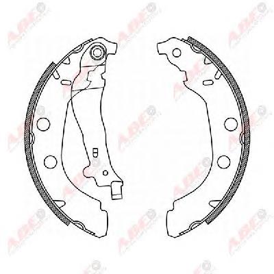 Sapatas do freio traseiras de tambor Peugeot/Citroen 4241J4 preço, a partir de 39,45 USD