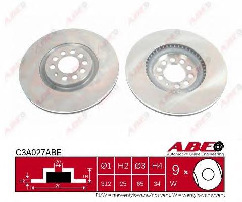 BDA174420 Open Parts Disco do freio dianteiro