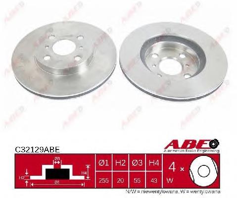 Disco do freio dianteiro ABE C32129ABE preço, a partir de 35,99 USD