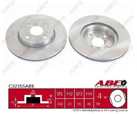 Disco do freio dianteiro Japan Parts DI284C