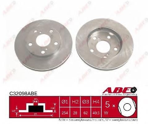 4351233050 Toyota Disco do freio dianteiro