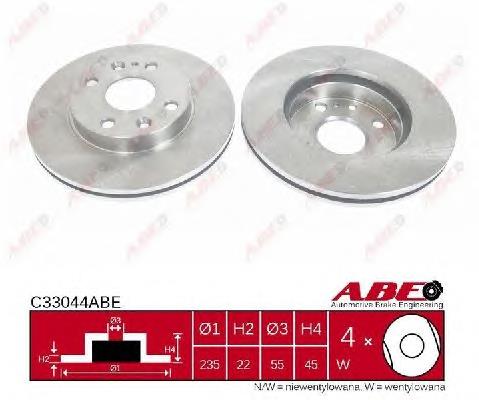 Disco do freio dianteiro Mazda BR703325XF