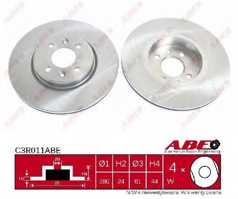 Disco do freio dianteiro Brembo 09A72730