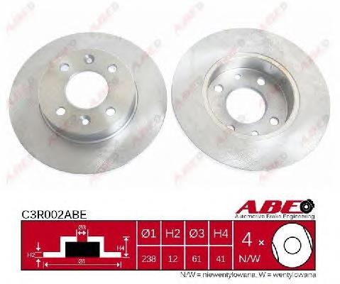 Disco do freio dianteiro ABE C3R002ABE preço, a partir de 24,78 USD