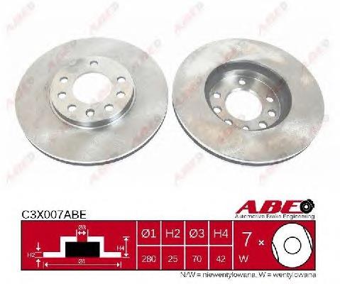 Disco do freio dianteiro Opel 569066
