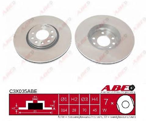 Compre 24435132 Opel Disco do freio dianteiro
