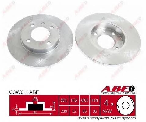 Disco do freio dianteiro ABE C3W011ABE preço, a partir de 22,88 USD
