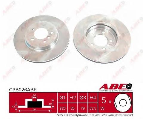 Disco do freio dianteiro BMW 34116864047