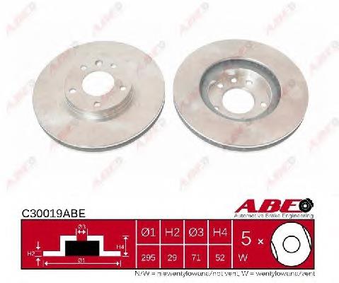 CD7625V Bremsi Disco do freio dianteiro