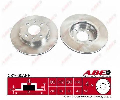 Disco do freio dianteiro ABE C31060ABE preço, a partir de 37,05 USD