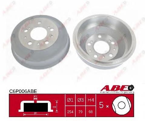 Compre 1306211080 Fiat/Alfa/Lancia Tambor do freio traseiro