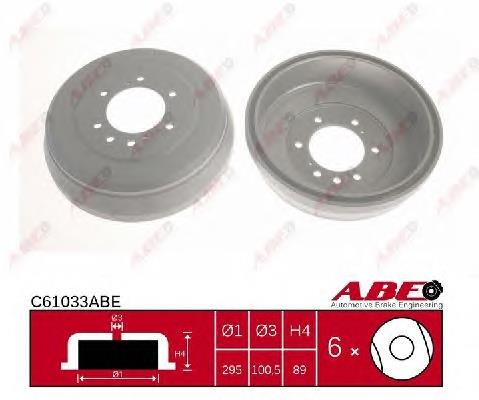 Tambor do freio traseiro ABE C61033ABE preço, a partir de 83,11 USD