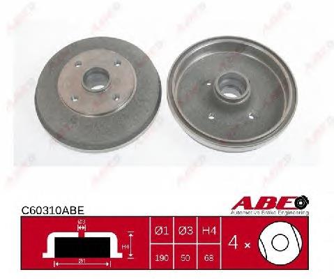 0K30A26251A Hyundai/Kia Tambor do freio traseiro