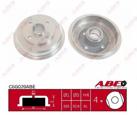 98AB1113BE Ford Tambor do freio traseiro