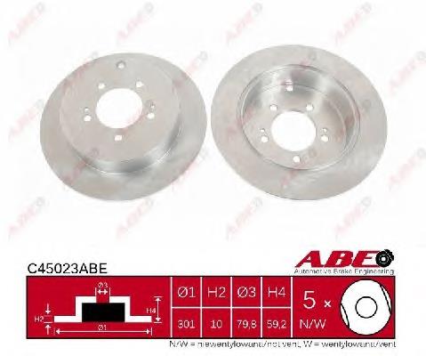 Disco do freio traseiro ABE C45023ABE preço, a partir de 53,83 USD