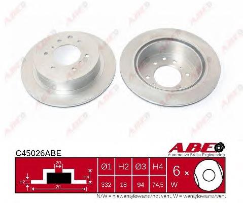 DP516C Japan Parts Disco do freio traseiro