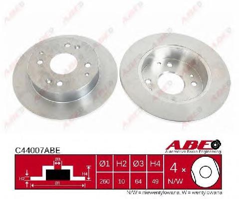Disco do freio traseiro A2640002 Ackojap
