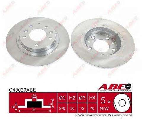 Disco do freio traseiro ABE C43029ABE preço, a partir de 43,92 USD