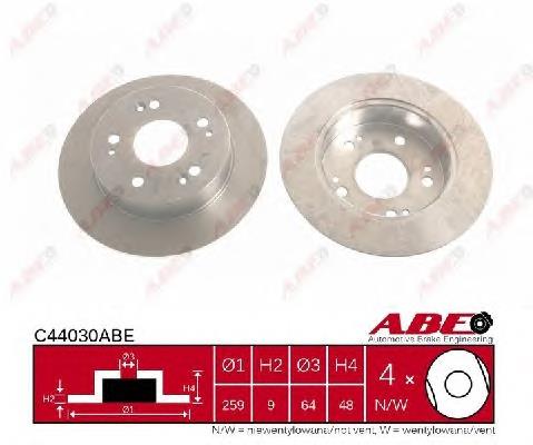 Disco do freio traseiro Japan Parts DP443C