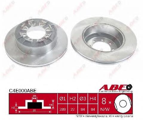 Disco do freio traseiro Diesel Technic 736023