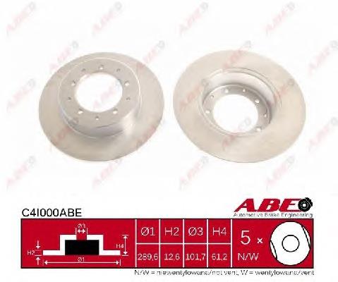 Disco do freio traseiro LR017953 Land Rover