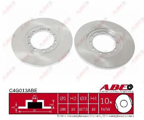 Compre C4G013ABE ABE Disco do freio traseiro