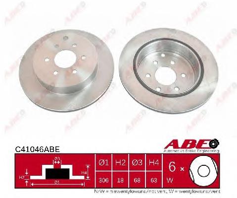Disco do freio traseiro ABE C41046ABE preço, a partir de 45,15 USD
