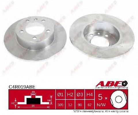 Disco do freio traseiro ABE C4R019ABE preço, a partir de 47,13 USD
