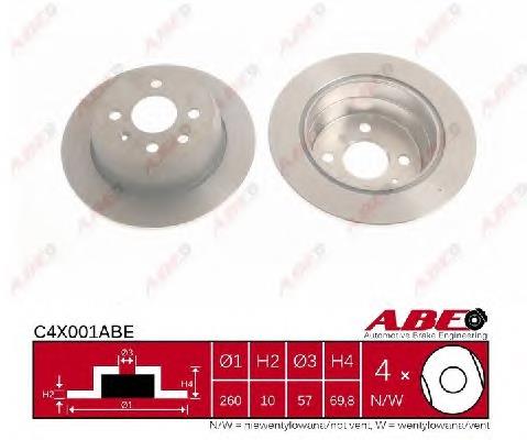 Disco do freio traseiro Opel 569119
