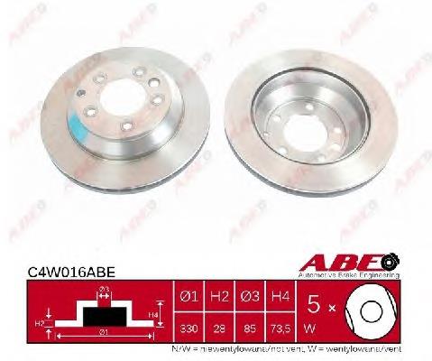 Disco do freio traseiro ABE C4W016ABE preço, a partir de 72,04 USD