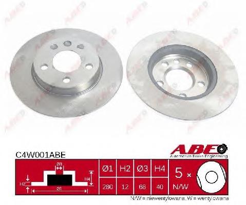 Disco do freio traseiro ABE C4W001ABE preço, a partir de 31,83 USD
