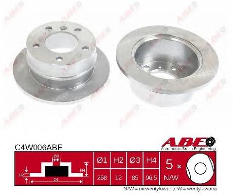 Disco do freio traseiro ABE C4W006ABE preço, a partir de 56,80 USD