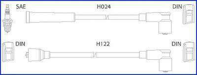 Fios de alta voltagem, kit EFI 7229